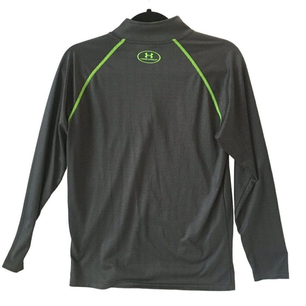 Under Armour Athletic Pullover Mens  1/4 Zip Grey Long Sleeve Size Small - Picture 4 of 5